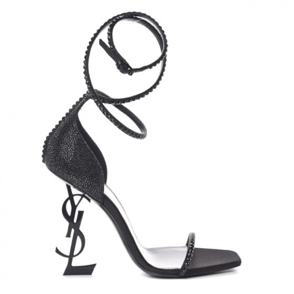 EUC Yves Saint Laurent Opyum Ankle Wrap Sandals 110mm